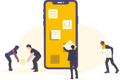 Illustration von Handy